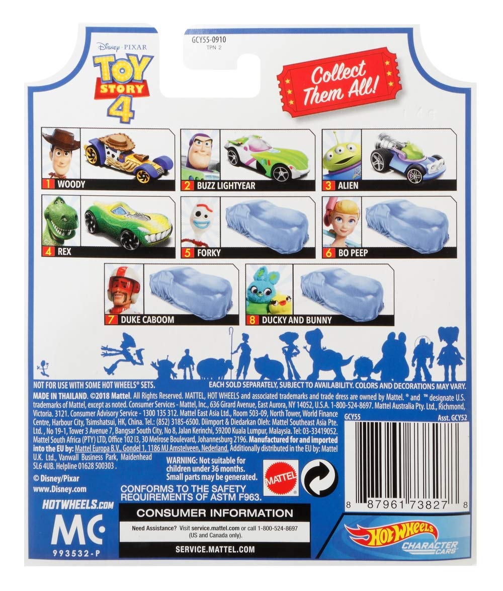 Hot Wheels Toy Story 4 Character Car Aliens