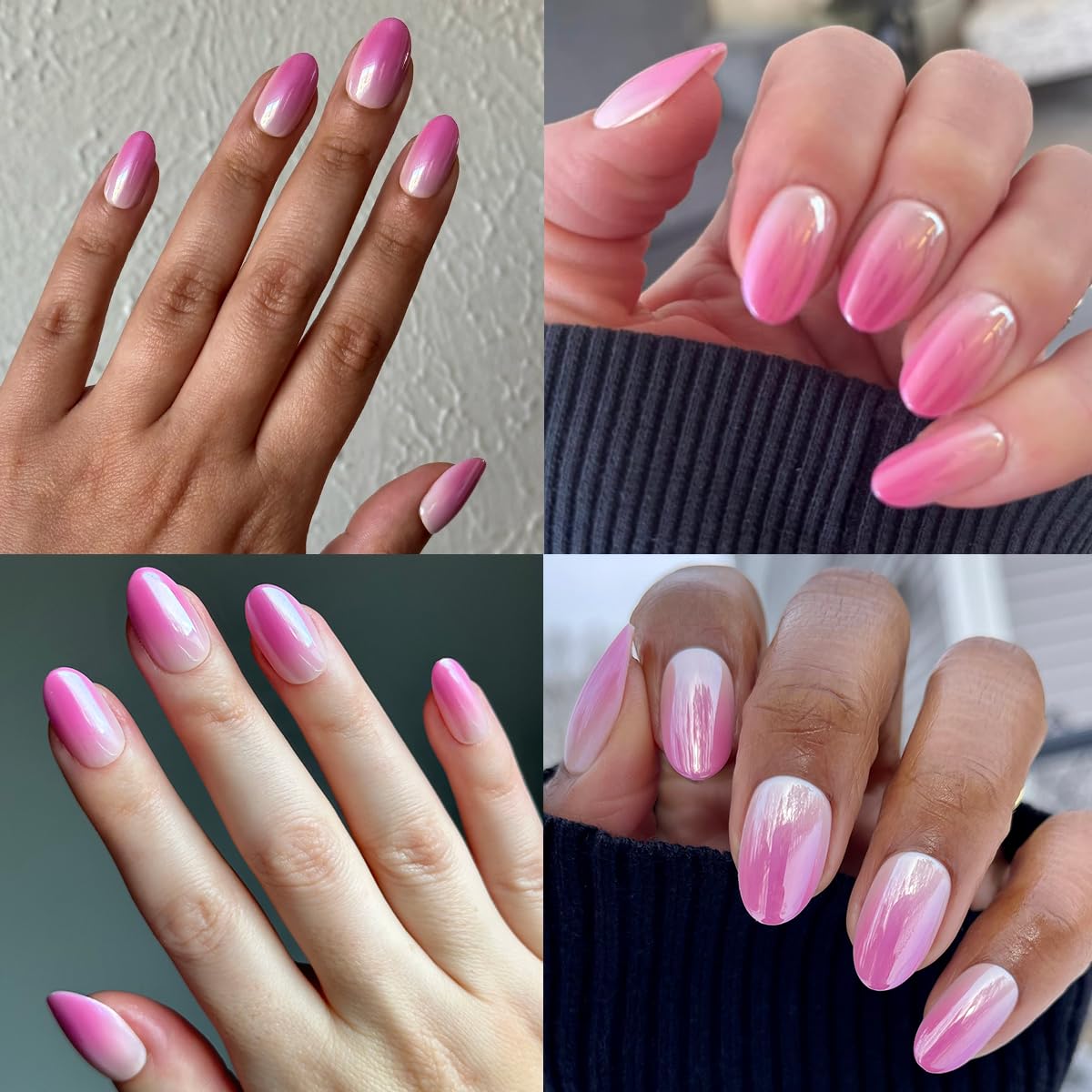 Olive & June Effects Super Stick Mani Press On Nails | Medium Oval | No Glue Needed | 32 Tab Nails in 16 Sizes | Non-Toxic Tabs | Easy On-Off Beauty & Personal Care Olive & June
