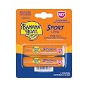 Banana Boat Sport Ultra SPF 50 Lip Sunscreen Twin Pack SPF Lip Balm Pack, Banana Boat Lip Balm SPF 50, Oxybenzone Free Sunscreen, Lip Sunblock, Travel