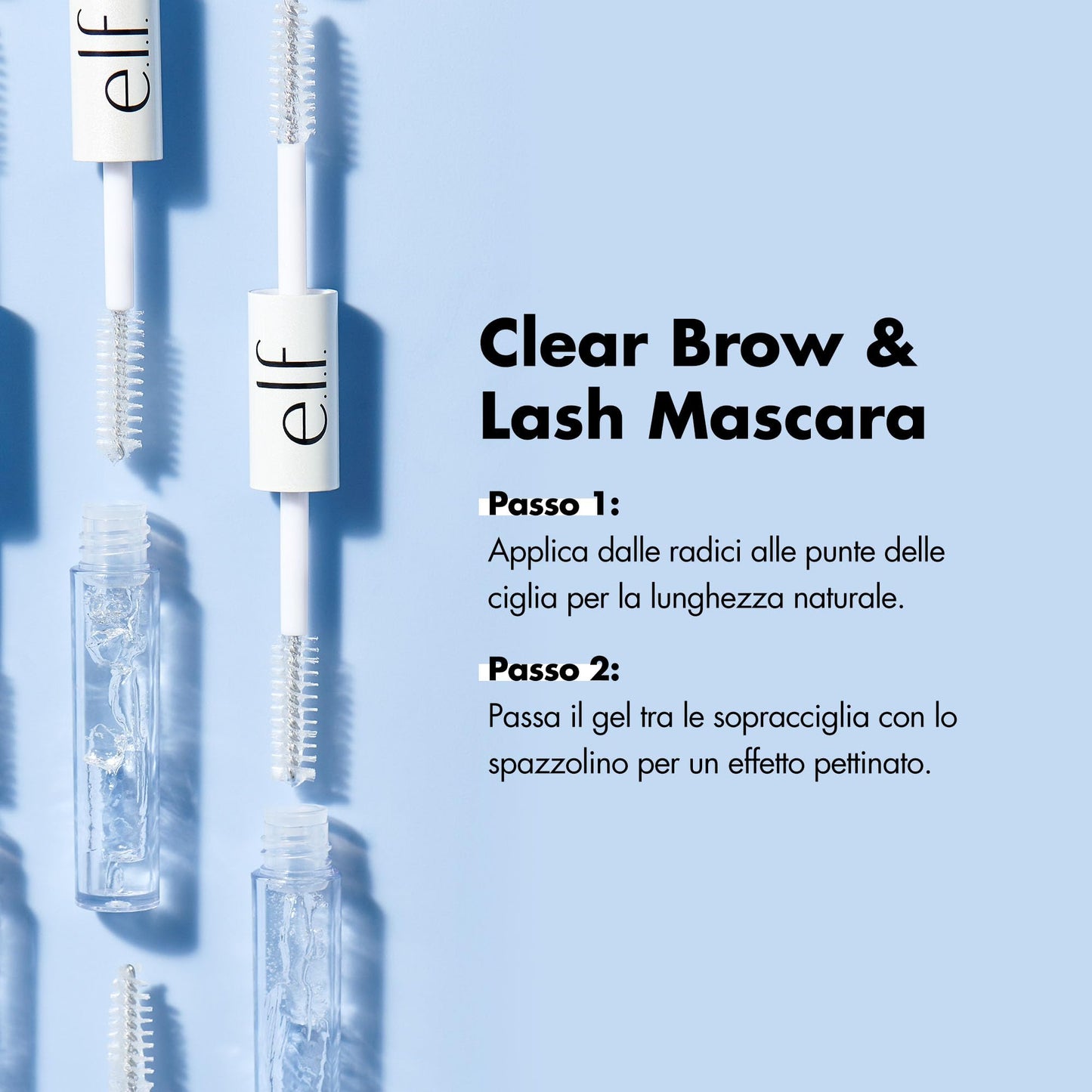 e.l.f. Clear Brow Lash Mascara Clear 4 fl. oz., Crystal, 0.08 Fl Oz