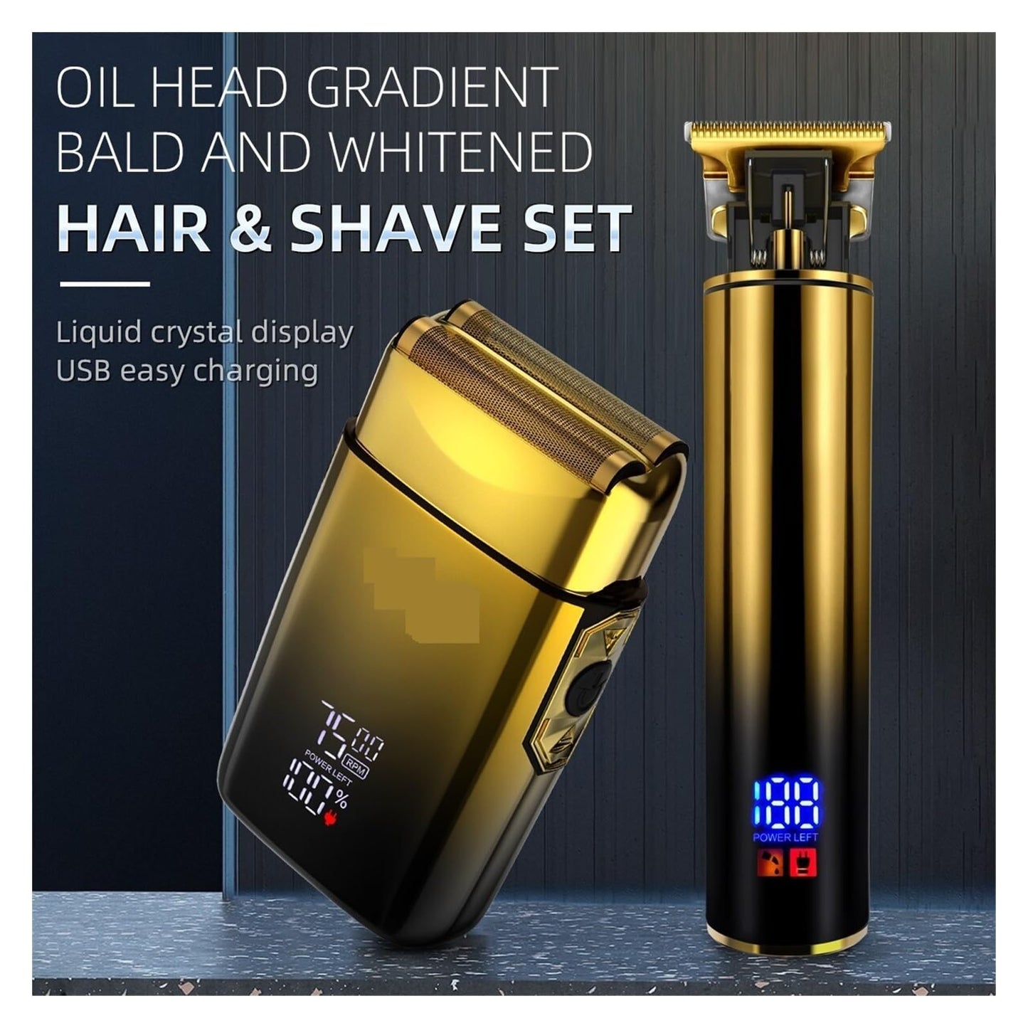 Razors Trimmer 2-in-1 Hair Trimmer & Men's Foil Shaver Electric Razor Barber Haircut Kit Mens Beard Trimmer Beauty and Personal Care ONWEBAYK