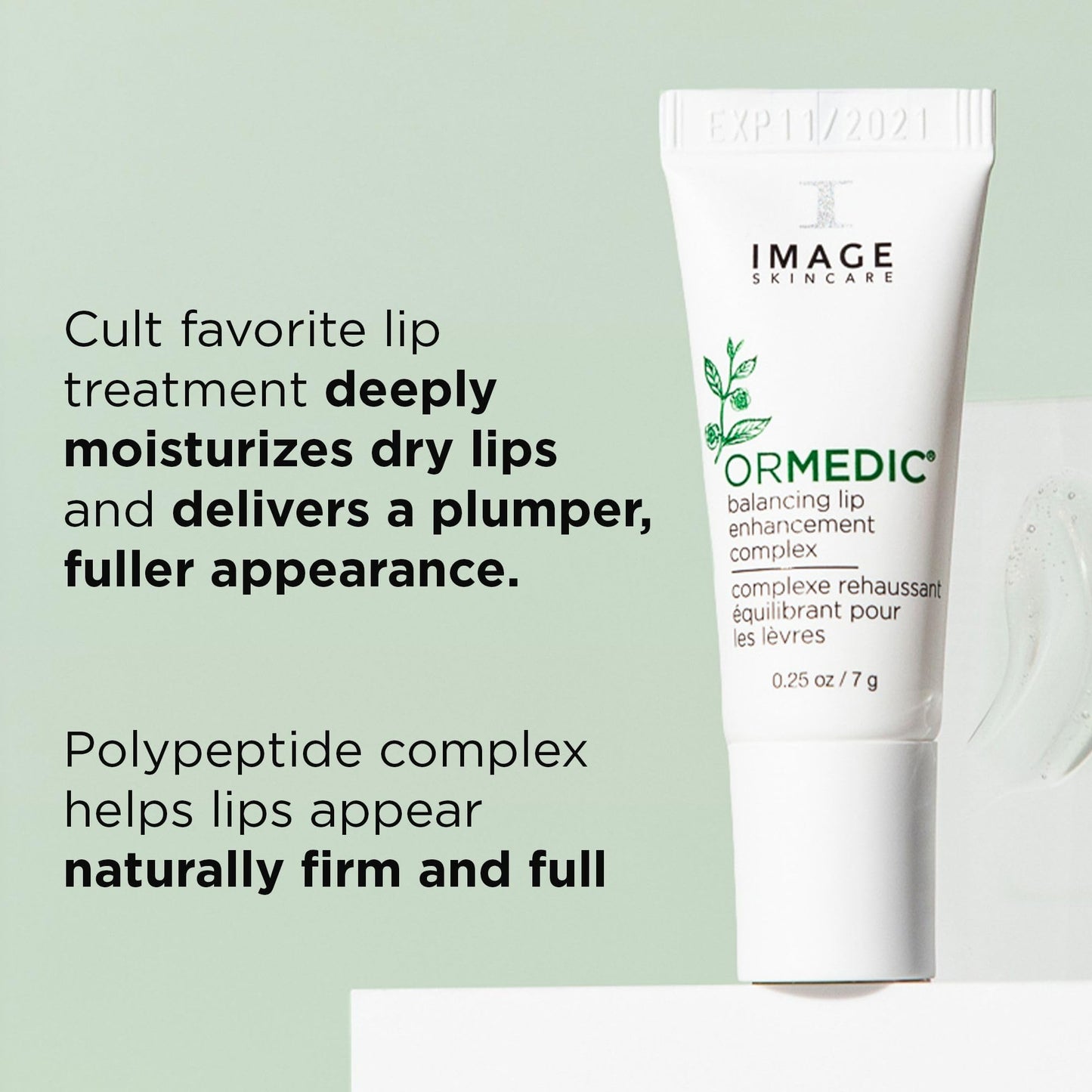 IMAGE Skincare, ORMEDIC pH Balancing Lip Enhancement Complex, with Avocado Oil & Vitamin E for Deep Hydration, Clear, 0.25 fl oz