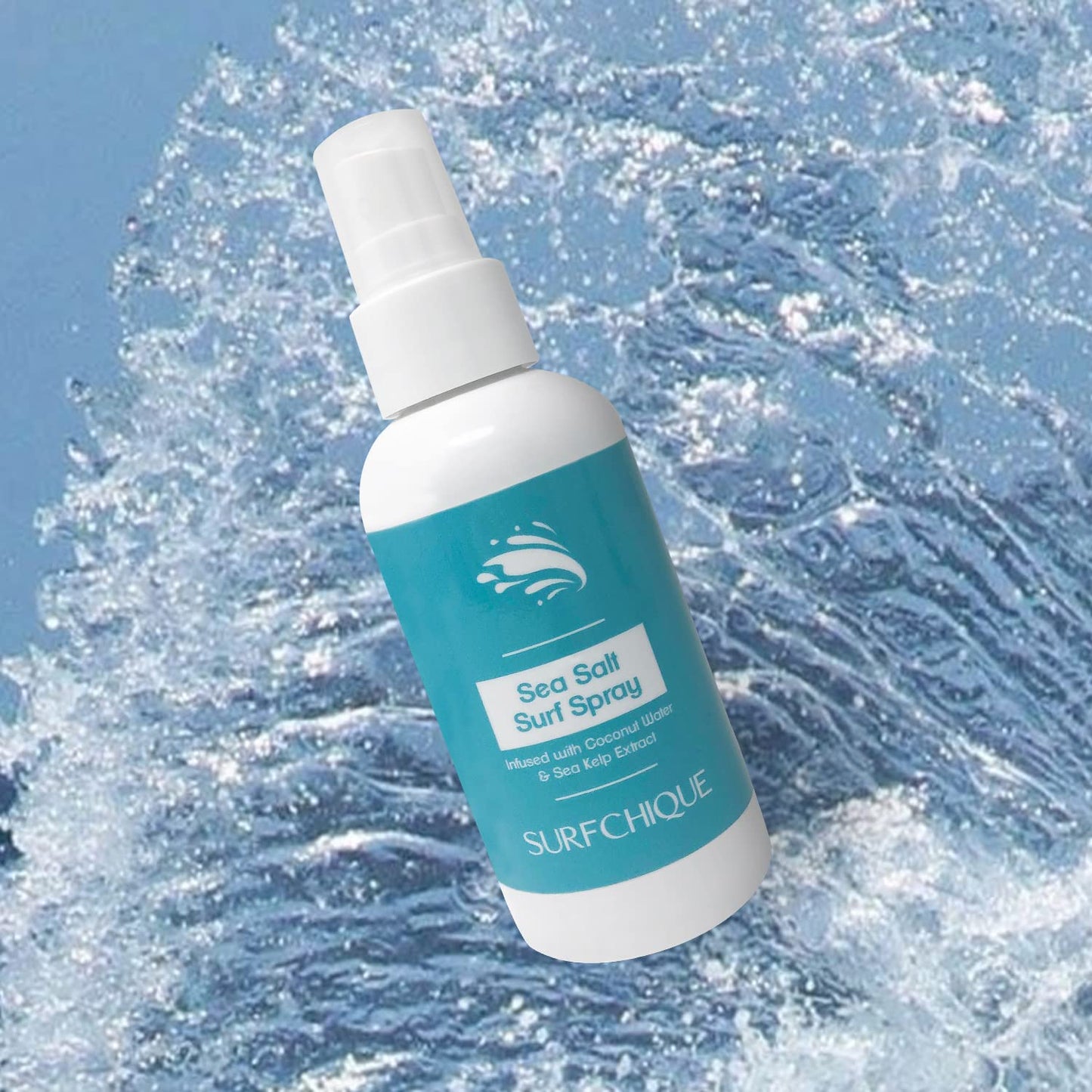 SURFCHIQUE Sea Salt Surf Spray with Coconut Water for Beachy Waves & Texture (8 oz)