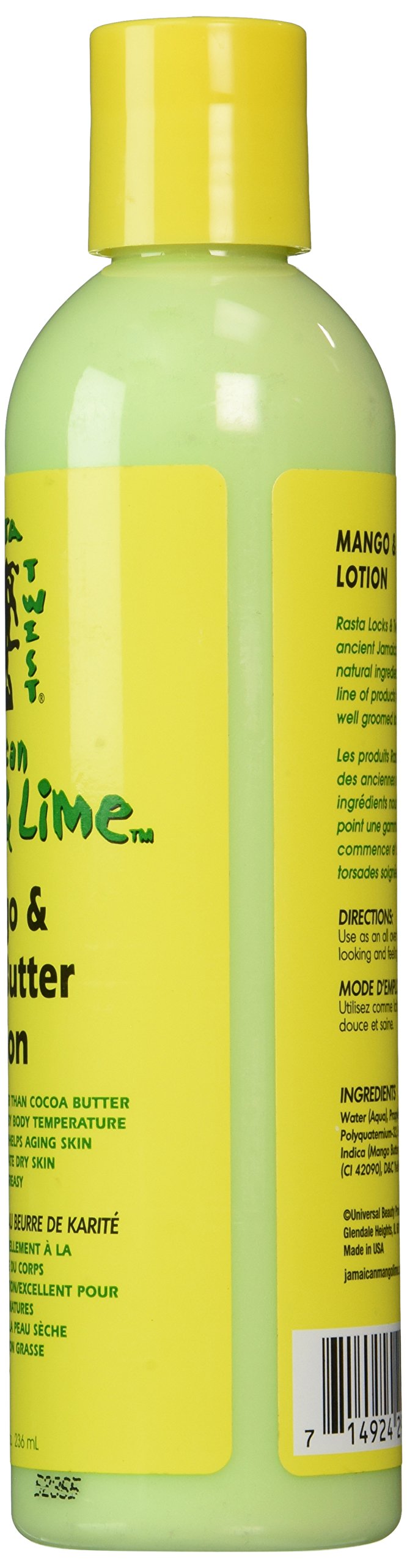 Jamaican Mango & Lime Mango & Shea Butter Lotion 8 Oz