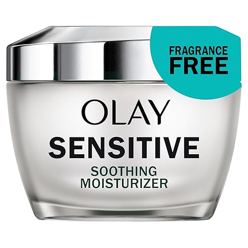 Olay Sensitive Face Moisturizer Cream with Colloidal Oatmeal Skin Protectant - Fragrance Free - 1.7oz