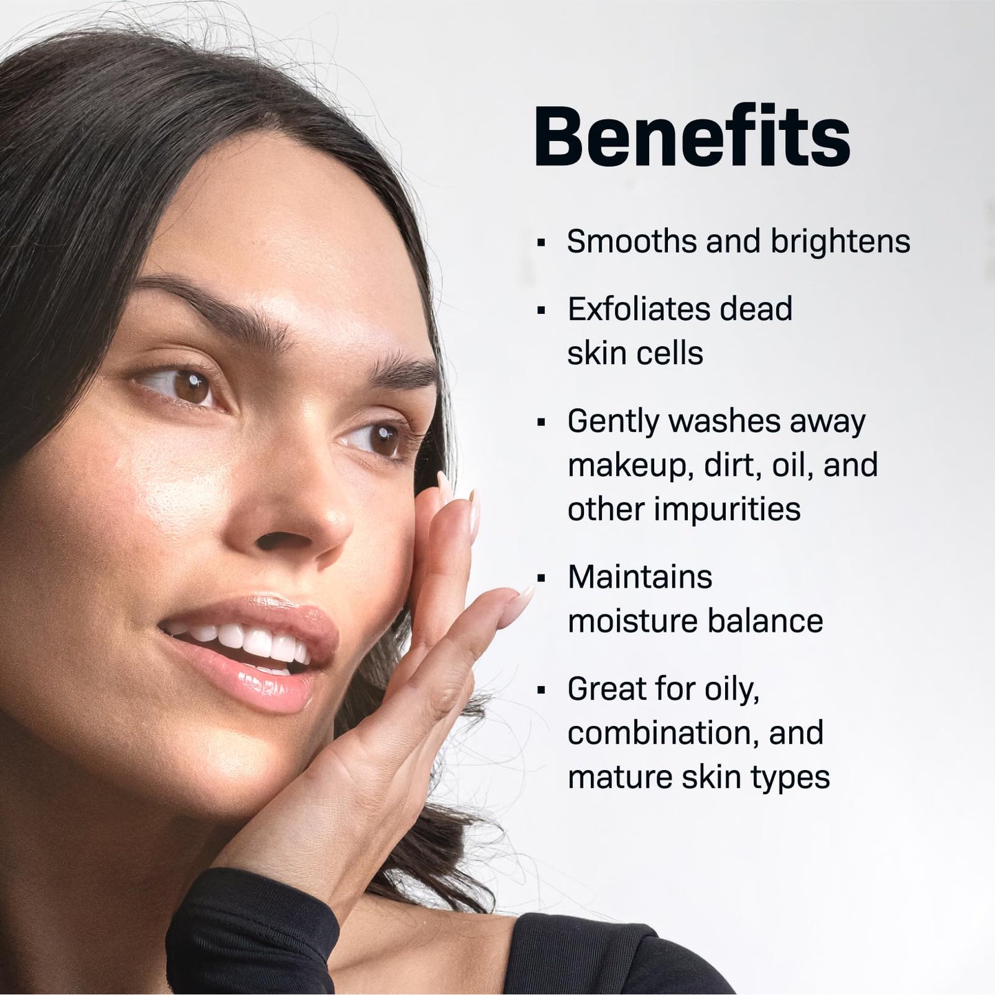 Revision Skincare Brightening Facial Wash, Exfoliating Face Cleanser with Vitamin C and Vitamin E, 6.7 fl oz