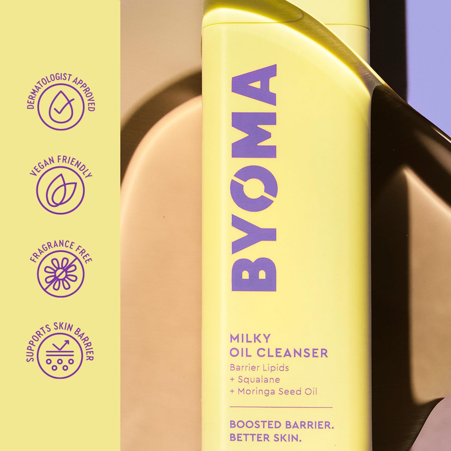BYOMA Milky Oil Cleanser - Hydrating Facial Cleanser for Skin Barrier Repair - Tri-Ceramide Face Wash for Sensitive Skin & All Skin Types - Deeply Beauty and Personal Care BYOMA