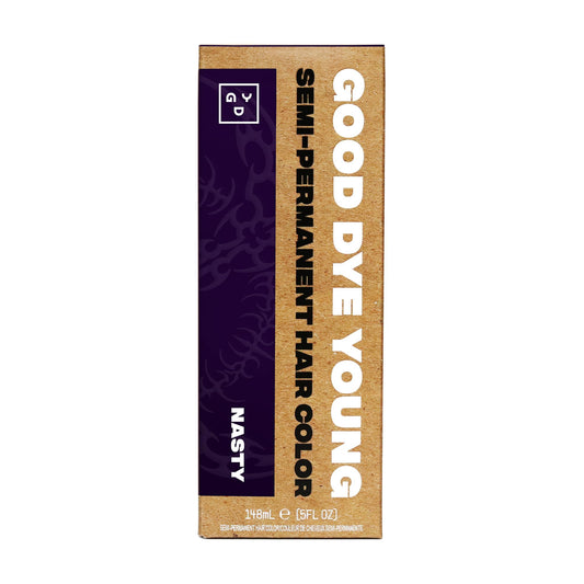 Good Dye Young x Rico Nasty Purple Semi-Permanent Hair Dye, Vegan and Cruelty-Free, Semi-Permanent Hair Color (Deep Purple, 5FL OZ) Beauty & Personal Care Good Dye Young