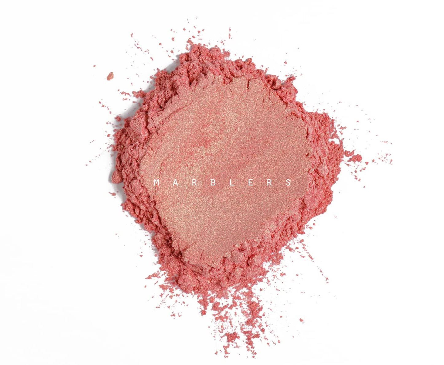 MARBLERS Fine Synthetic Mica Powder [Champagne Pink] 0.11oz (3g) | Highly Pigmented | Non-Toxic, Vegan, Cruelty-Free | Lip Gloss, Lipstick, Bath Bomb