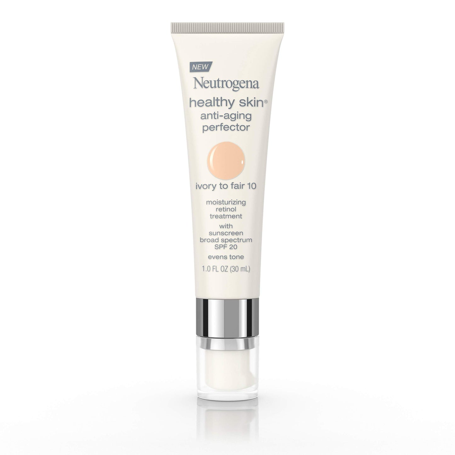 Neutrogena Healthy Skin Anti-Aging Perfector Tinted Facial Moisturizer and Retinol Treatment with Broad Spectrum SPF 20 Sunscreen with Titanium