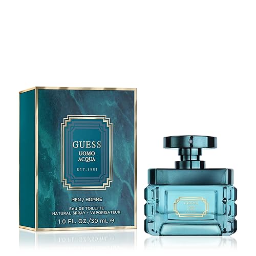 Guess Uomo Acqua Eau de Toilette Cologne Spray For Men, 1.0 Fl. Oz.