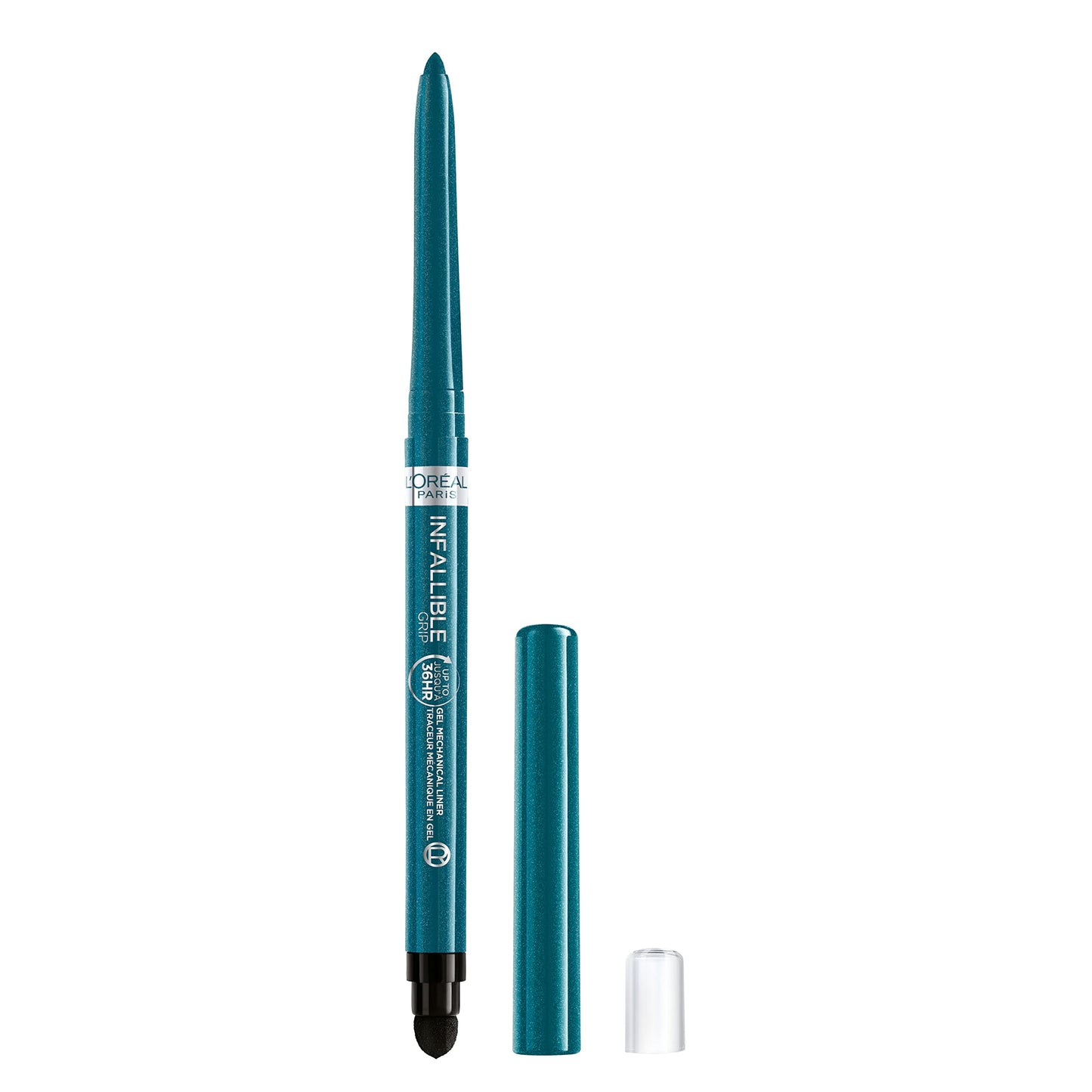 L'Oreal Paris Infallible Grip Mechanical Gel Eyeliner Pencil, Smudge-Resistant, Waterproof Eye Makeup with Up to 36HR Wear, Turquoise, 0.01 Oz Beauty and Personal Care L'Oreal Paris