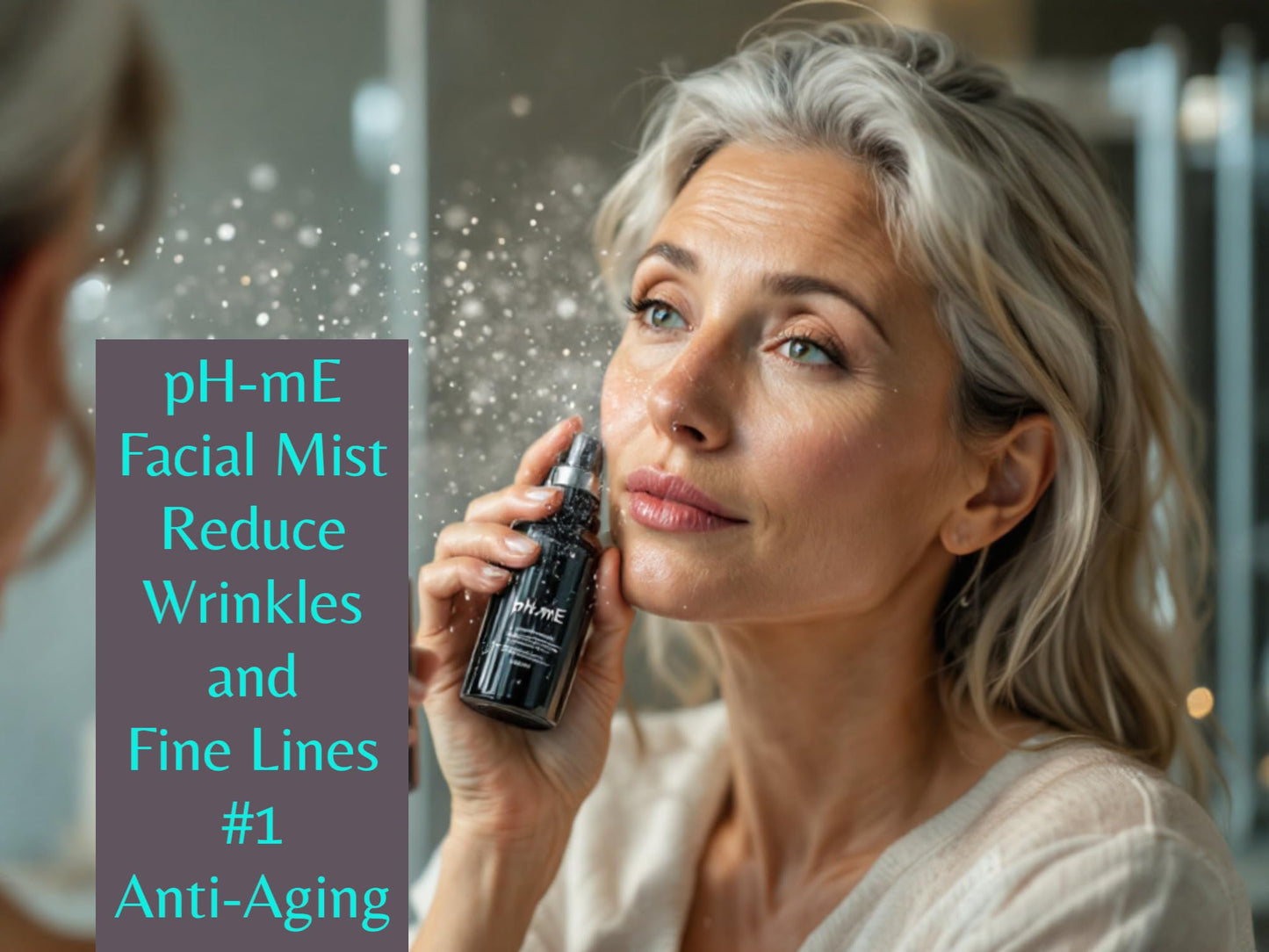 pH-mE Hydrating Cleaning Face Mist, Copper Rose, Pure, Natural, Organic Ingredients Helps your Skin Reduce Wrinkles, Fine Lines, Inflammation, Acne