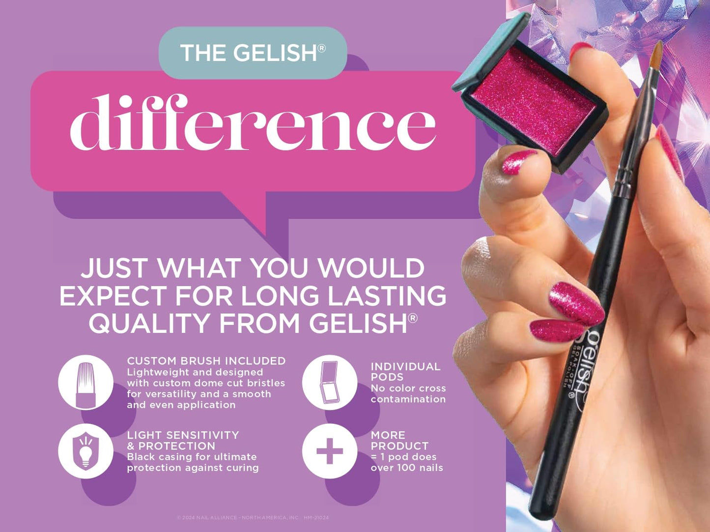 Gelish Cream Gel Soak-Off Solid Gel Polish with Brush Bundle - Blush Starter Kit Beauty & Personal Care Gelish