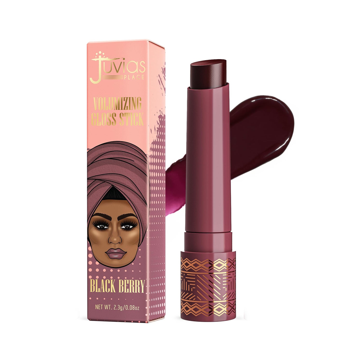 Juvia's Place Volumizing Gloss Stick - Black Berry - Shiny Luscious Lips with Nourshing Hydration, Plumping, Lip Plumper, Plumping Lip Balm, Hydrating