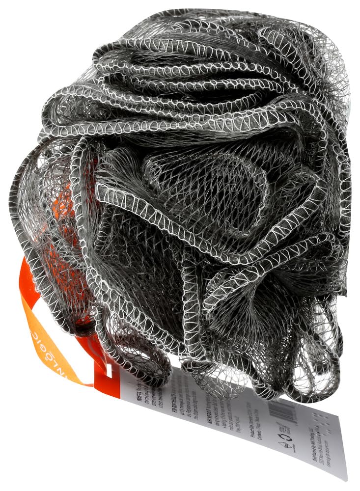 Clean Logic Purifying Charcoal Mesh Bath Sponge (2 Pack)2