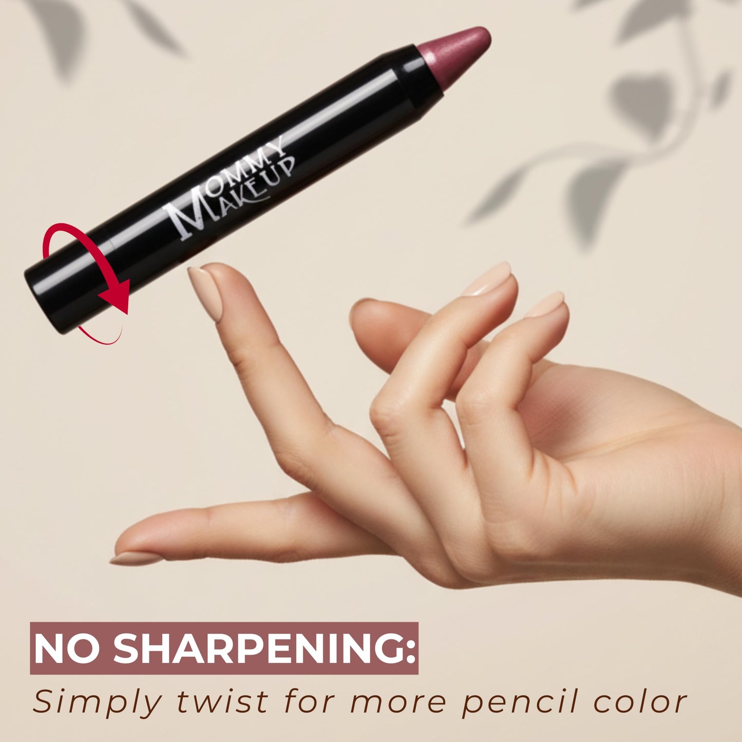 Mommy Makeup Triple Sticks Lipstick, Cream Blush & Treatment All-In-One with Shea & Cocoa Butter - Soft & Creamy Moisturizing Lip Crayon For Lips &
