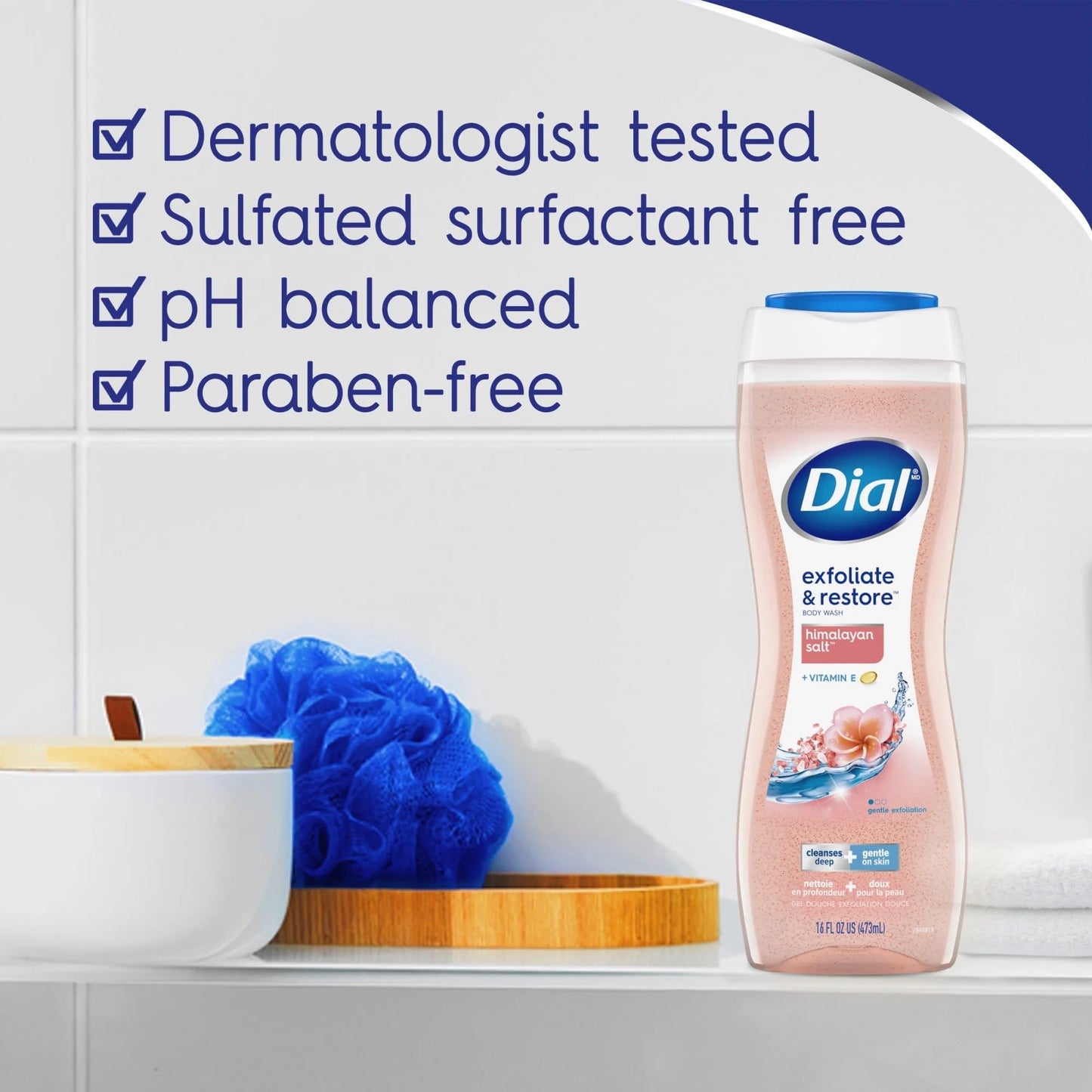 Dial Enriching Body Wash, Himalayan Salt 16 oz (Pack of 4) Beauty & Personal Care Dial
