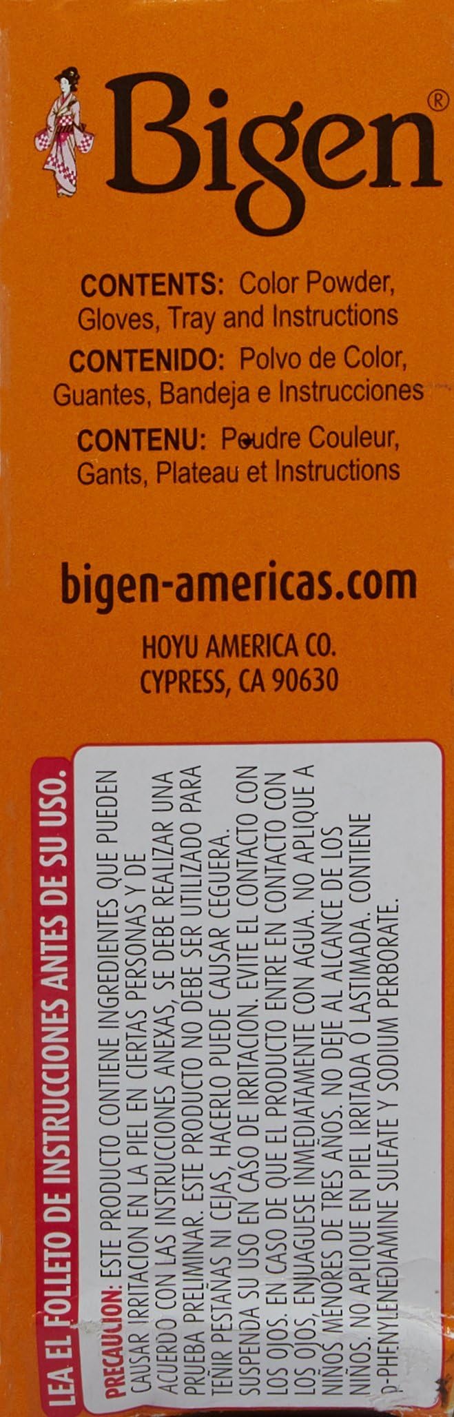 Bigen Hair Coor 58- Black Brown Noir Naturel, 0.21 oz