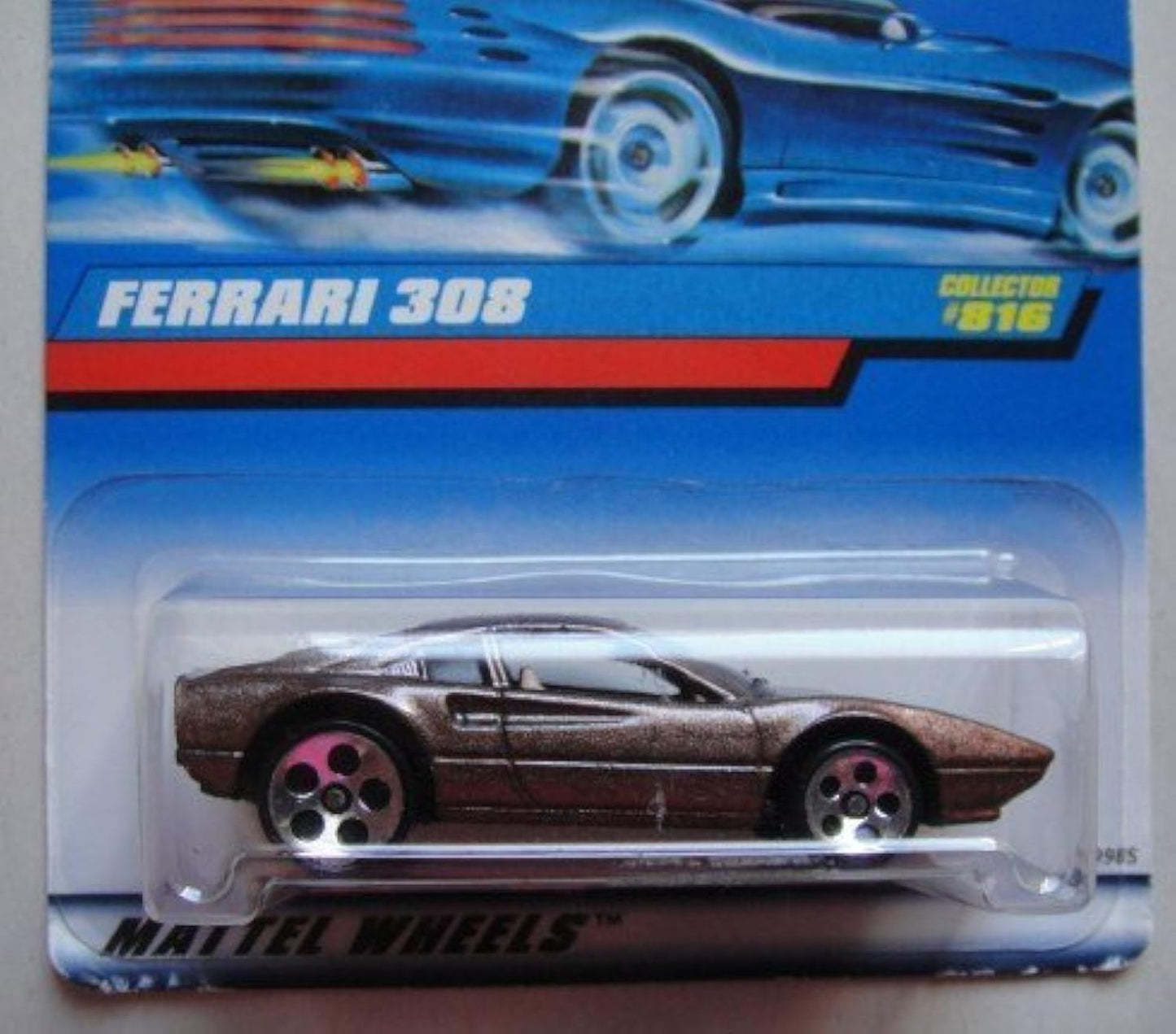 HOT WHEELS BROWN FERRARI 308 COLLECTOR #816 5 DOT