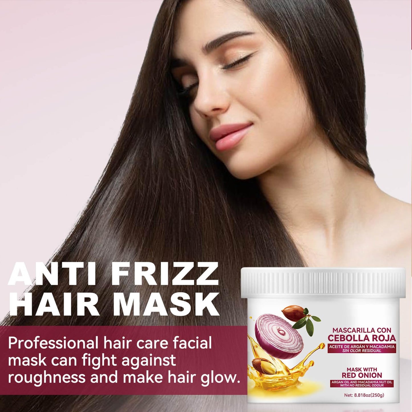 Red Onion Shampoo & Treatment Set, Strengthens, Thickens & Reduces Hair Loss, Strengthening Follicles, Hydrating & Nourishing, for Thinning