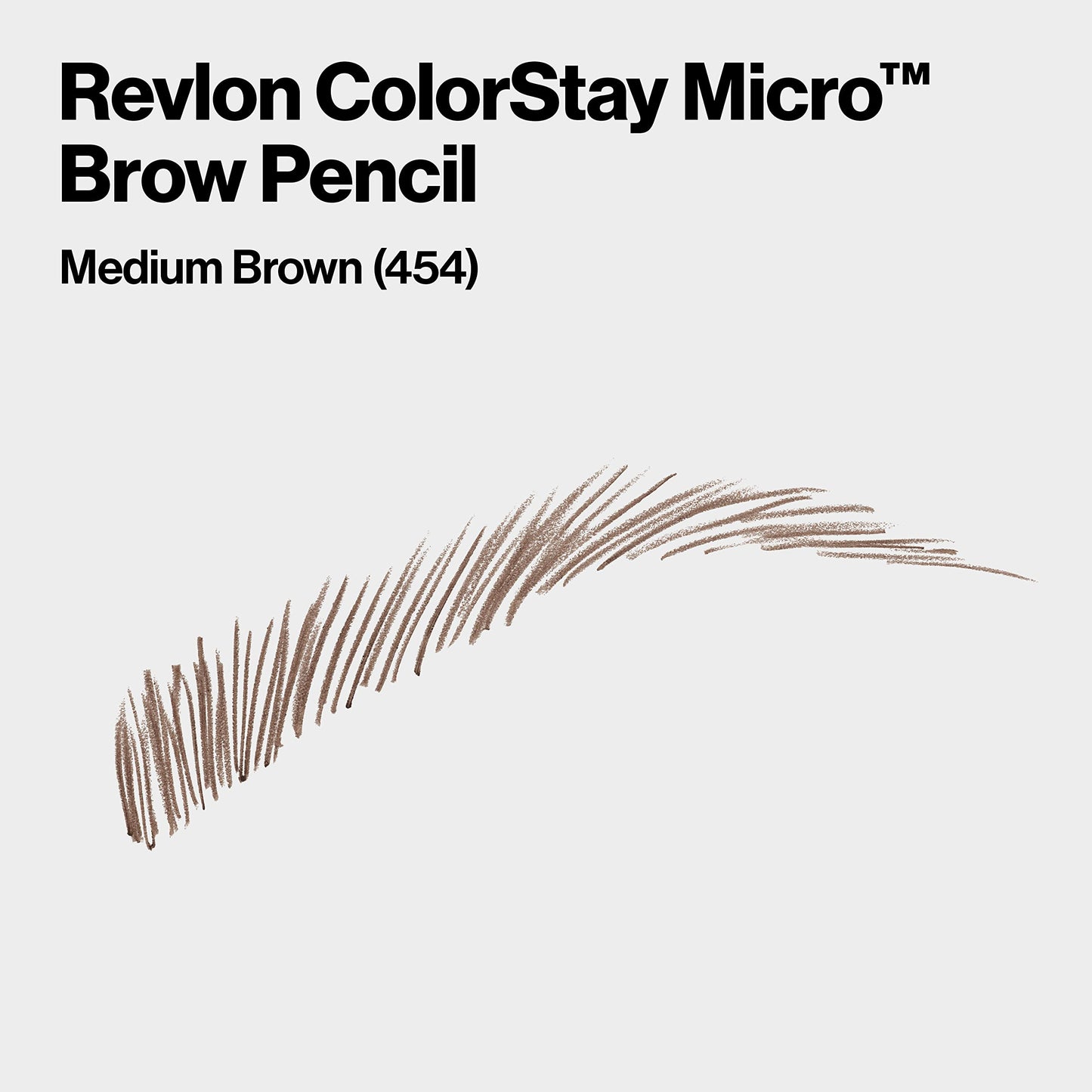 Revlon ColorStay Micro Eyebrow Pencil with Built In Spoolie Brush, Infused with Argan and Marula Oil, Stocking Stuffer for Her, 454 Medium Brown