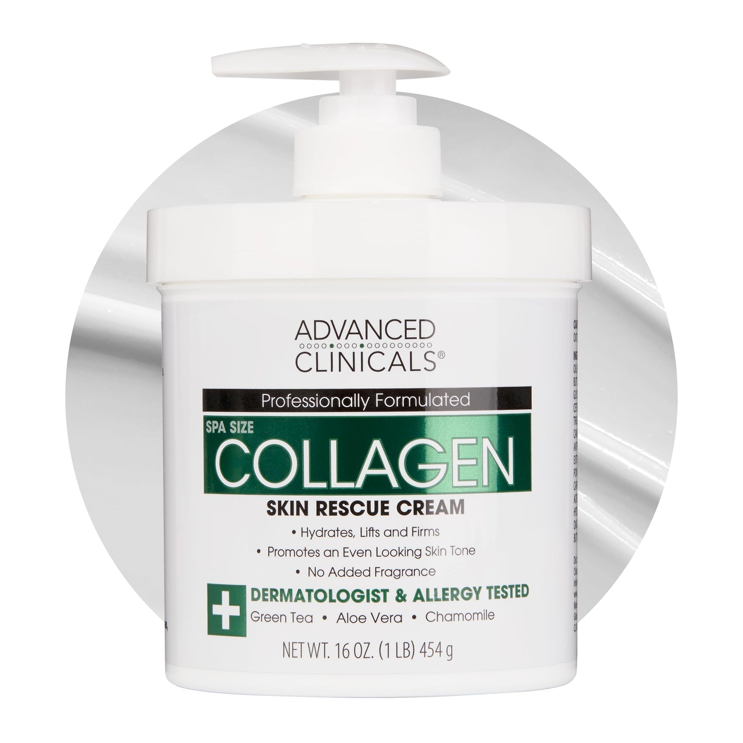 Advanced Clinicals Collagen Cream Body Lotion & Face Moisturizer W/Vitamin E | Skincare Moisturizing Collagen Lotion For Women, Men, Hand, & Neck