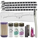 Eyebrow Mapping Kit with White, Lilac, and Aqua Mapping String, [100ft/ 30m],Peel Off Shaping Pencil Set with Eyebrow Pencil Sharpener, Shaper, 10