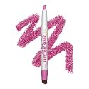 Lime Crime Electric Slide Eyeshadow & Brush Stick, DUH (Metallic Magenta) - Lightweight 2-in-1 Eyeshadow Smudge Stick with Angled Brush for Long
