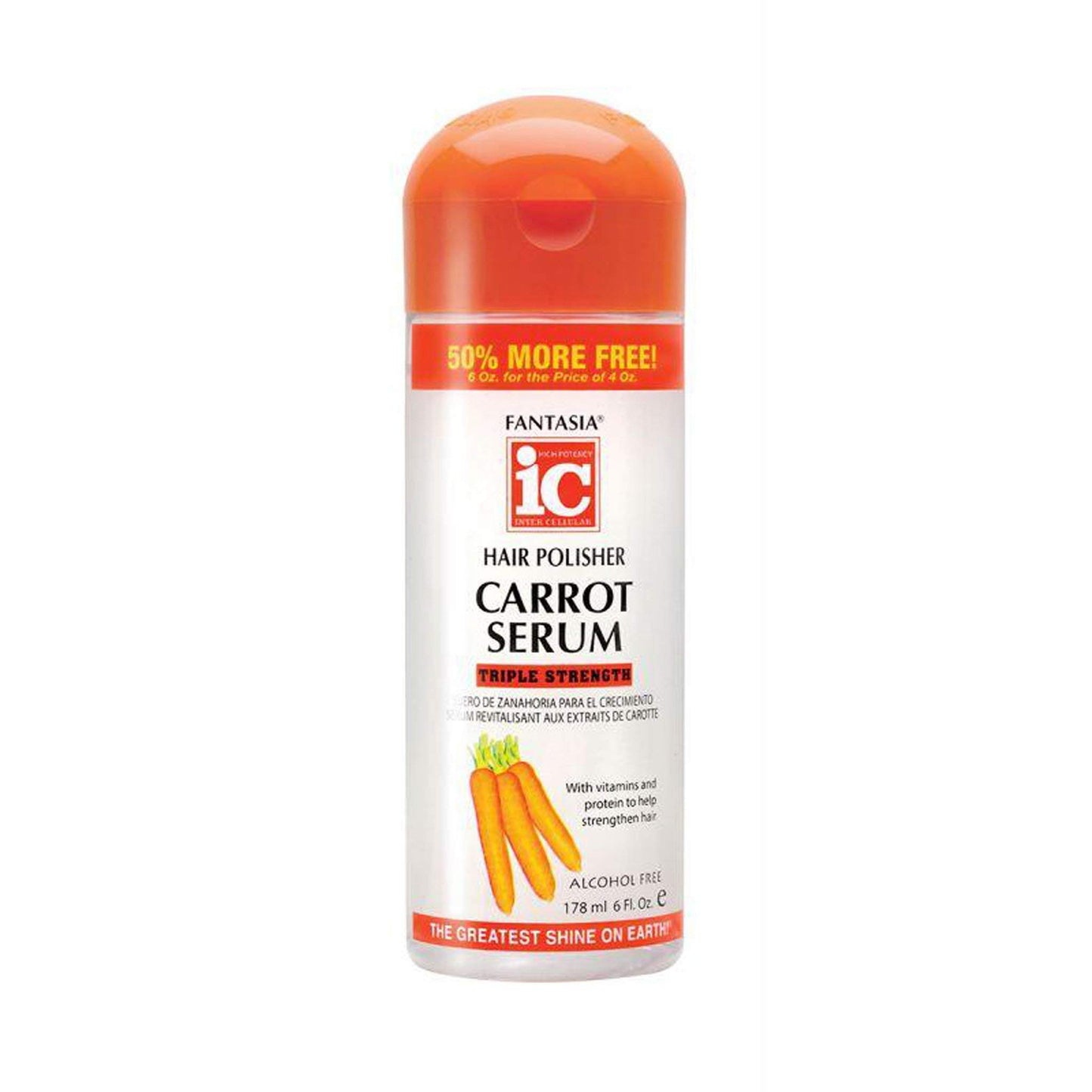Fantasia Hair Polisher Carrot Growth Serum, 6 oz