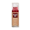Revlon Age Defying 3X Makeup Foundation, Firming, Lifting and Anti-Aging Medium, Buildable Coverage with Natural Finish SPF 20, 055 Cool Beige, 1 fl