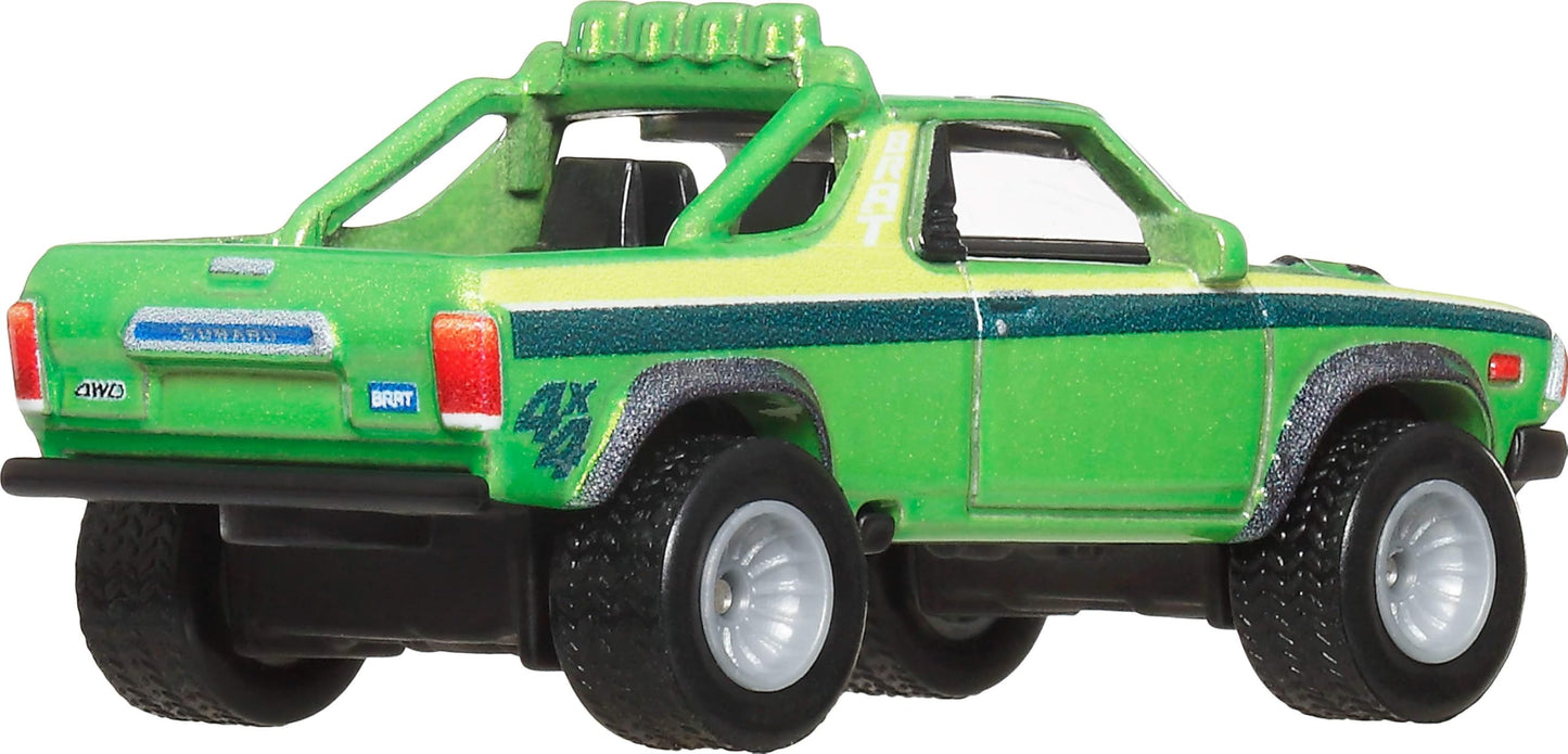 Hot Wheels Premium Car Culture Collectible Toy Car, 1:64 Scale Die-Cast Subaru B.R.A.T., Off Road Vehicle with Real Riders Tires