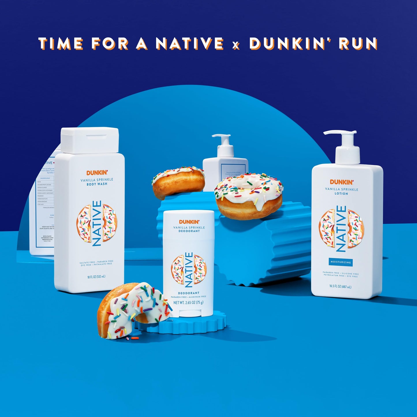 Native Deodorant | Limited Dunkin Donuts Edition | Aluminum Free with Baking Soda, Probiotics, Coconut Oil and Shea Butter | Vanilla Sprinkle 2.65oz Beauty and Personal Care Native