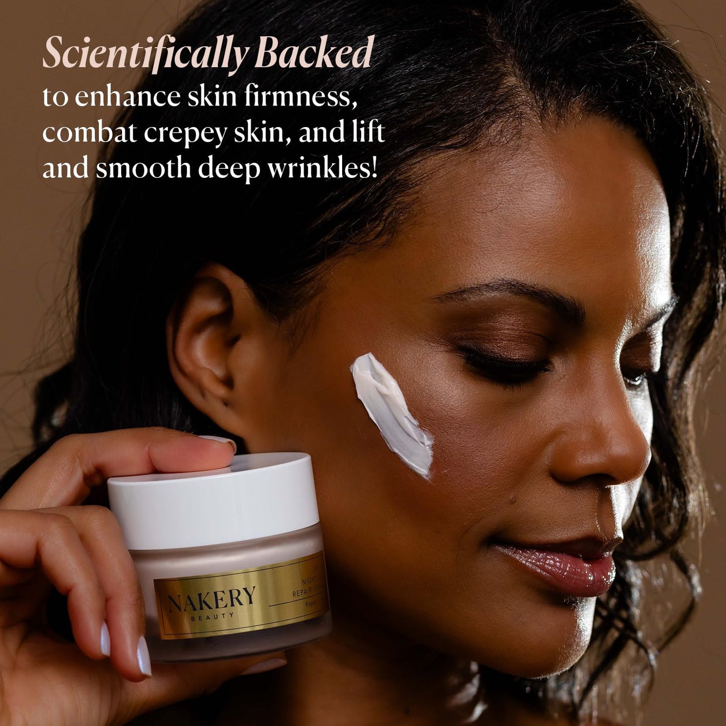 Nakery Lift-Tox Night Cream for Women - Overnight Anti Wrinkle Face Cream for Firmer & Smoother Complexion - Hydrating Night Cream for Women