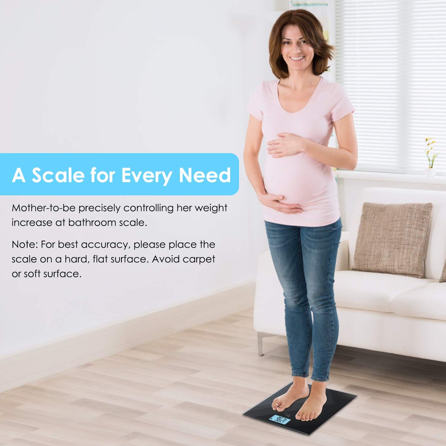 himaly Digital Body Weight Scale, USB Rechargeable Bathroom Scale with Step-On Technology, Back Light Display, Digital Weight Scale, 400Ibs/180kg…