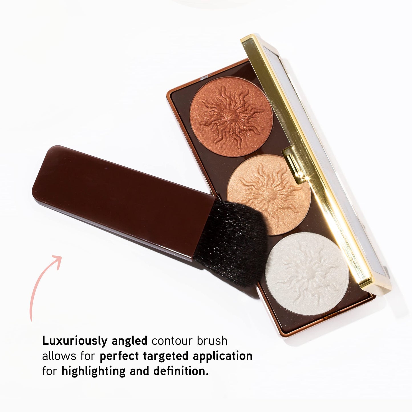 Physicians Formula Bronze Booster Highlight & Contour Palette with Brush, Blendable & Buildable Finish - Matte Sculpting