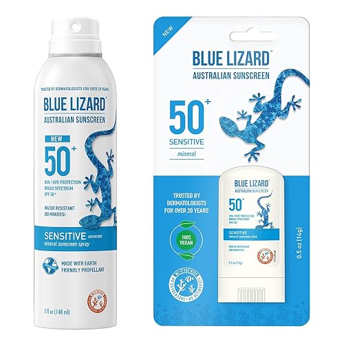 Blue Lizard Bundle Sensitive Spray 5 oz and Sensitive Stick 0.5 oz