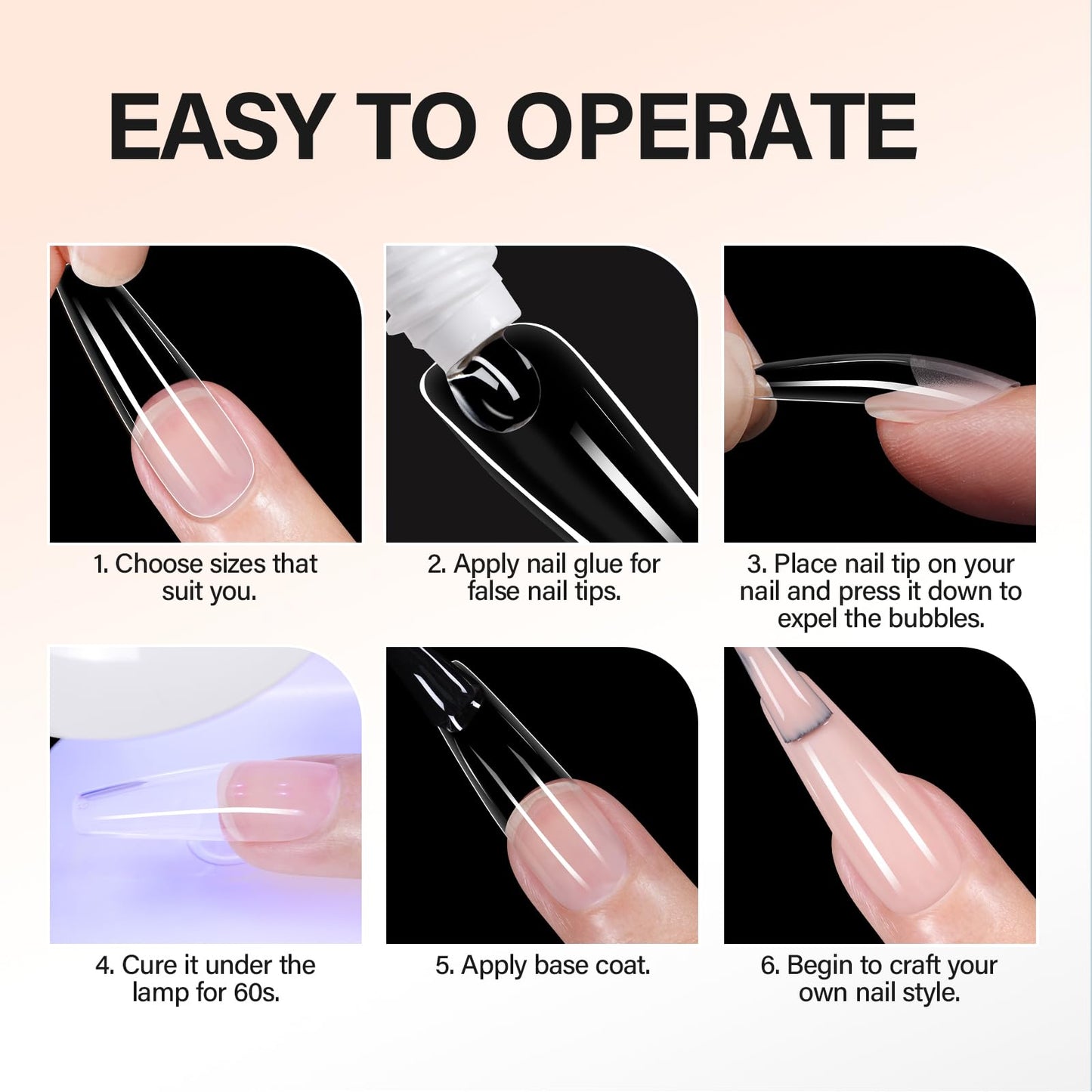 AILLSA Gel Nail Glue for Nail Tips Solid Strong Nail Gel, Beauty and Personal Care AILLSA