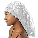 Shower Cap for Women Donna Shower Caps for Women Reusable Waterproof Travel Accessories for Women Spa Braid WHITE
