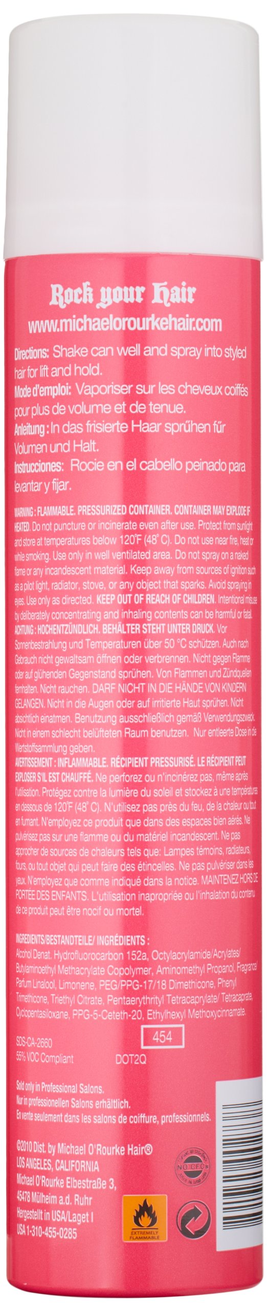 Michael O'Rourke Spray It Hard Big Volume Hair Spray Unisex, 10 Ounce