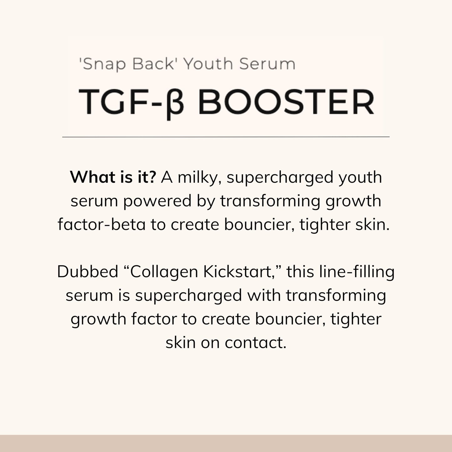 Le Mieux TGF-B Booster - Anti Aging Triple Growth Factor Facial Serum with Hyaluronic Acid & Peptides, Hydrating Face Serum with No Parabens (1 oz