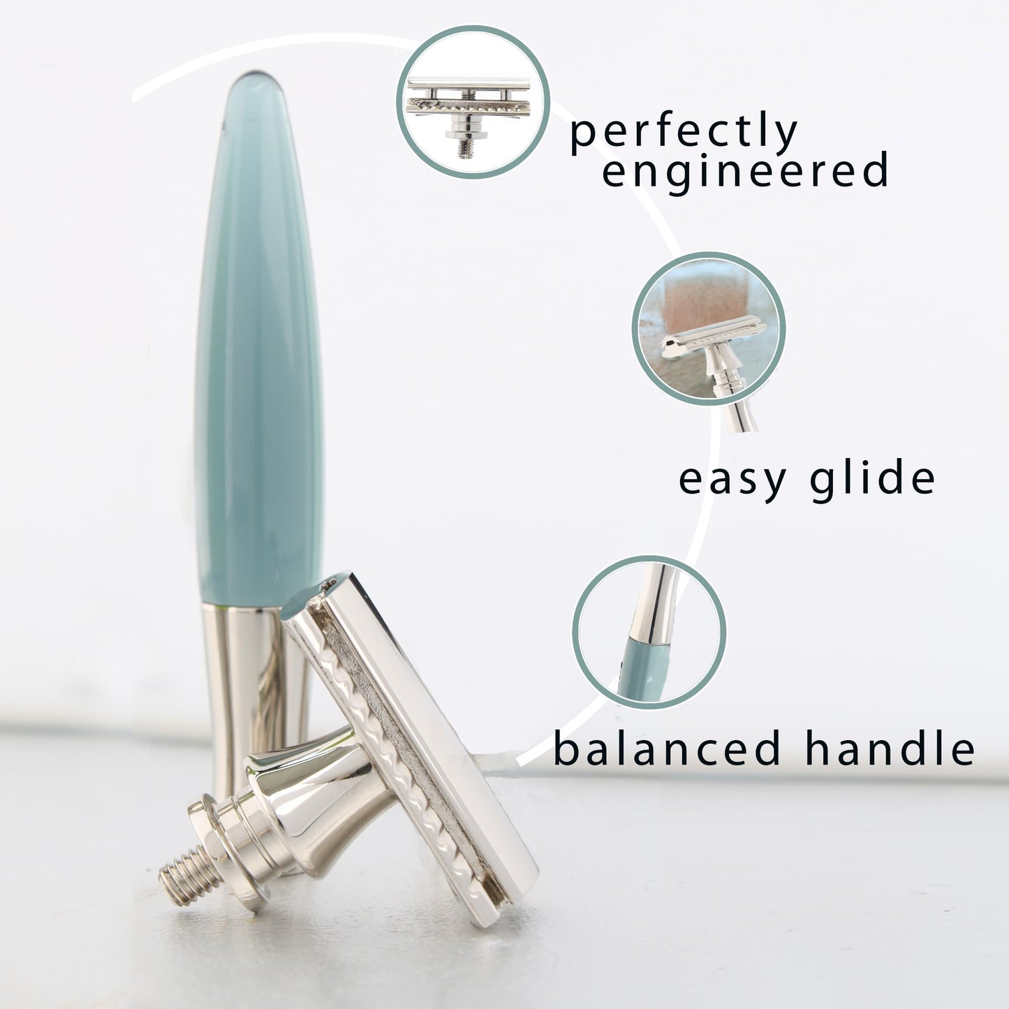êShave Double Edge Razor, Blue Beauty and Personal Care eShave
