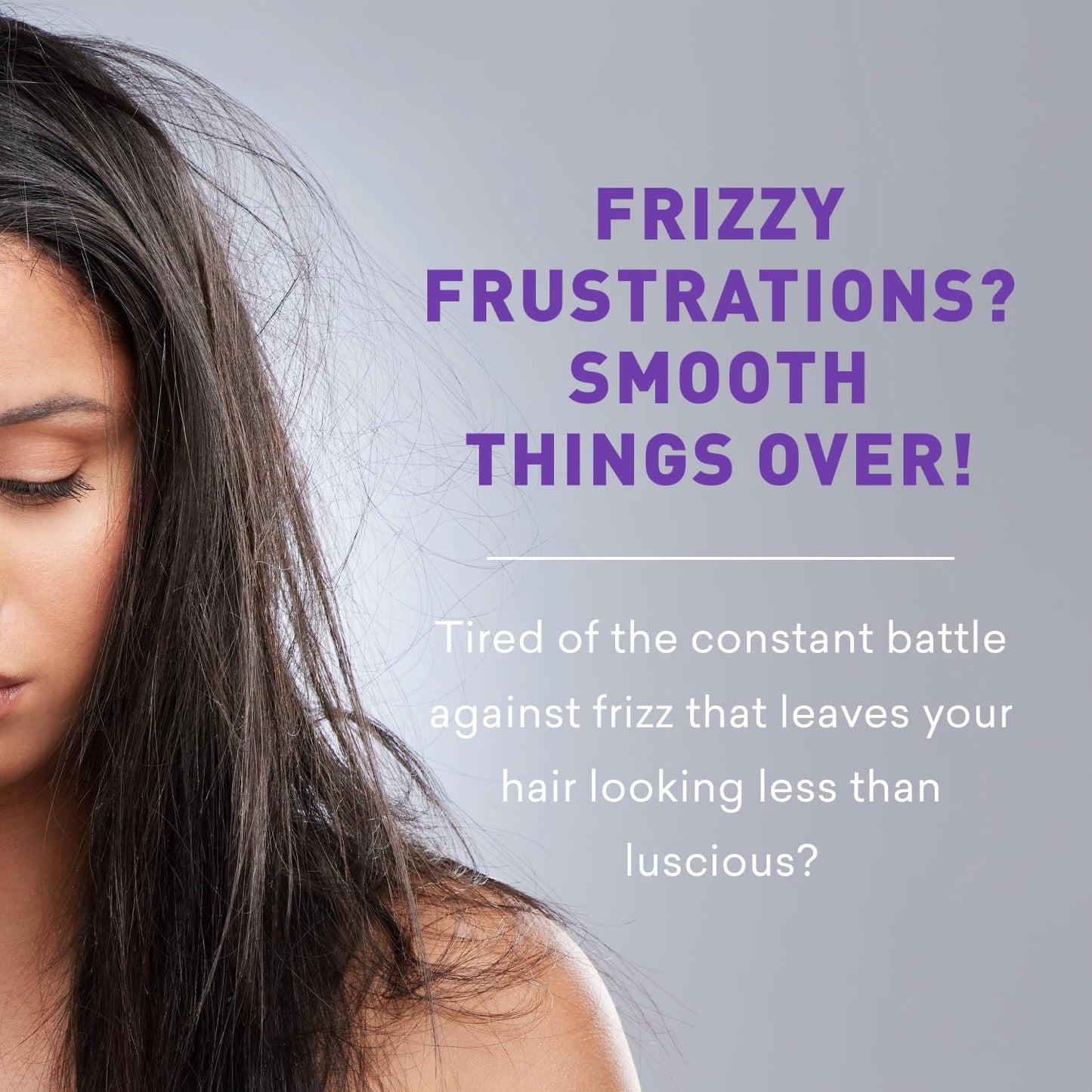 Just Nutritive Frizz Hair Lotion | Flyaway Taming Treatment | Anti-Frizz Natural Hair Lotion for Men and Woman | Styling and Softening Lotion 8 Fl Oz