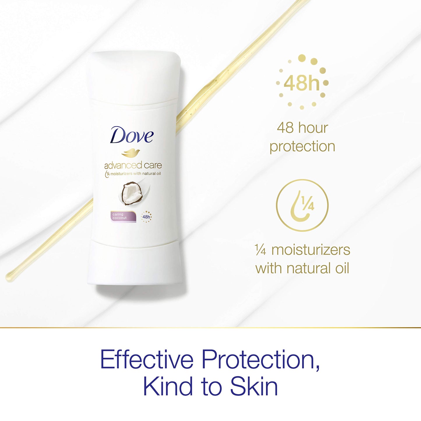 Dove Advanced Care Antiperspirant Deodorant, Caring Coconut, 2.6 oz Beauty and Personal Care Dove