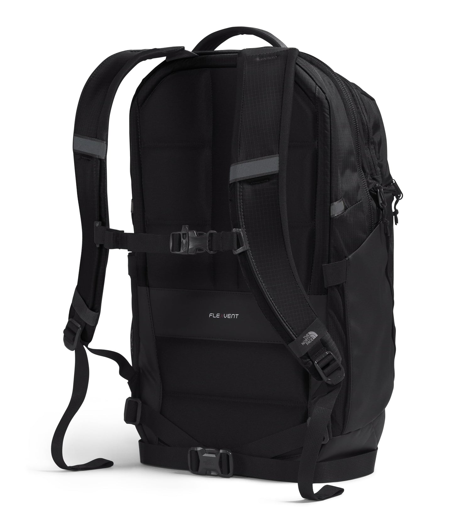 The North Face Surge Commuter Laptop Backpack - Daypack, Water Repellent, 16" Laptop Sleeve, Reflective Details, TNF Black/TNF Black-NPF, One Size