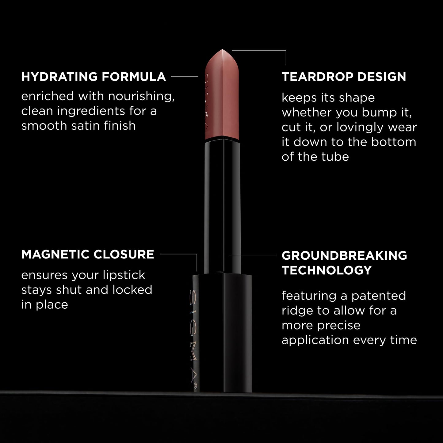 Sigma Beauty Infinity Point Lipstick - Red Velvet
