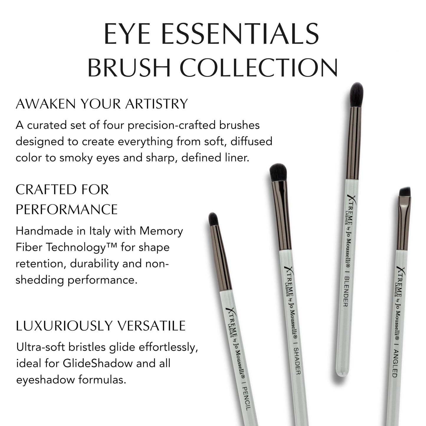 Xtreme Lashes Professional Shader Eye Makeup Brush, Gray, Flat Eyeshadow Brush for Packing Color, Smooth Even Coverage, Lash Extension Safe