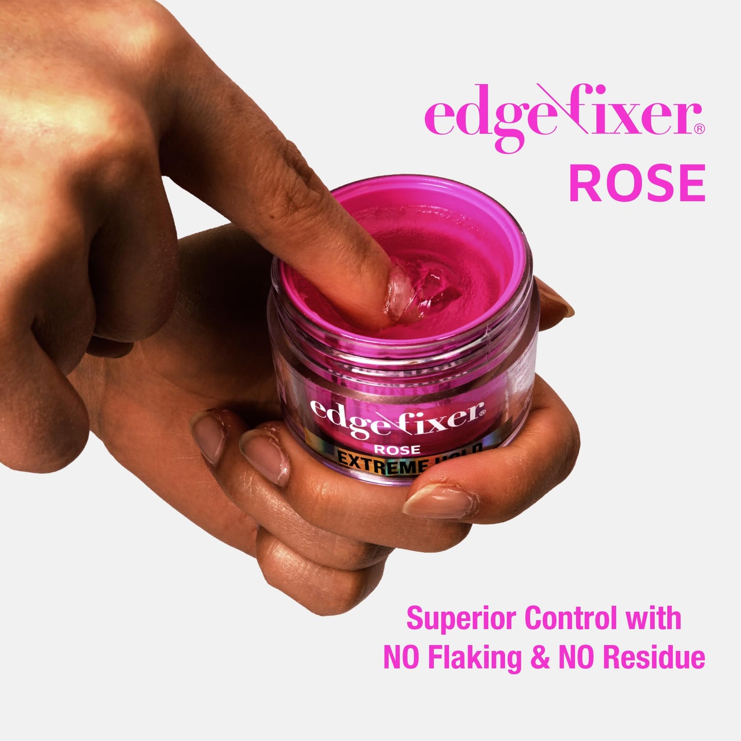 Red by Kiss Edge Fixer Extreme Hold, Strong Edge Control with 24-Hour Hold, Infused with Biotin for Nourishment & Hydration, No Flaking or Oily