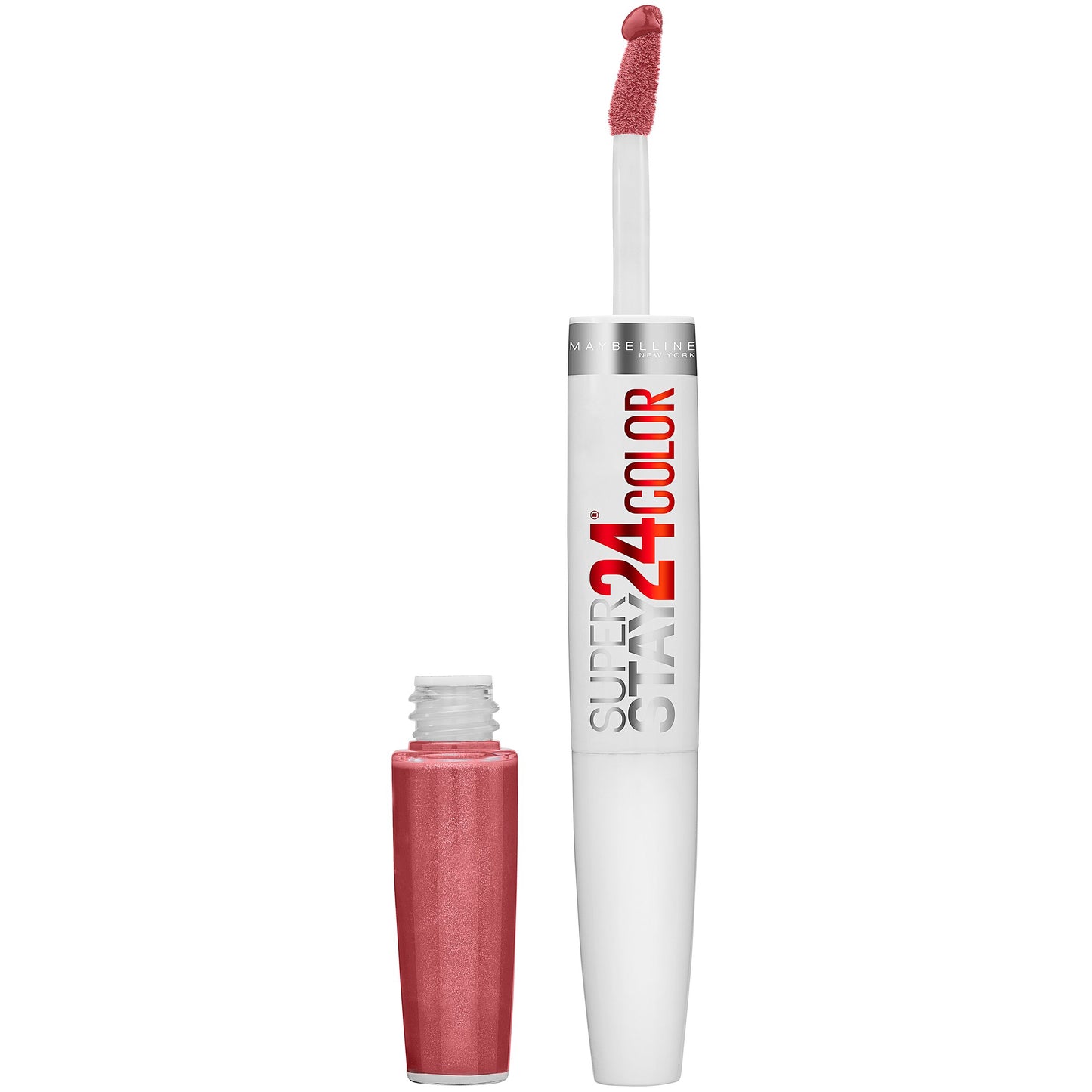Maybelline SuperStay 24 2-Step Liquid Lipstick Makeup, Forever Chestnut, 1 kit