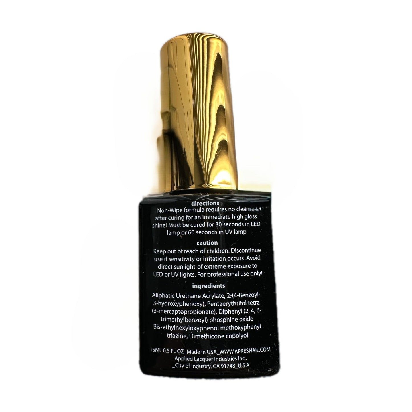 APRÉS Non-Wipe Glossy Top Gelcoat - 15ml - Gel Nail Polish Soak Off Top Coat Glossy Finish Beauty & Personal Care APRÉS